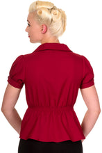 Load image into Gallery viewer, Endora Blouse Burgandy