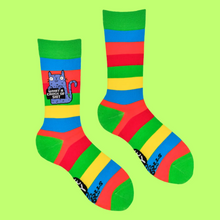 Load image into Gallery viewer, Katie Abey Crock of Shit Socks Socktopus