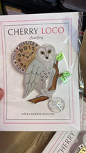 Load image into Gallery viewer, Labyrinth It’s Only Forever Owl Brooch
