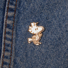 Load image into Gallery viewer, Peanuts Gold Pin - Woodstock in Flight