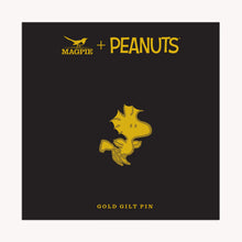 Load image into Gallery viewer, Peanuts Gold Pin - Woodstock in Flight
