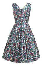 Load image into Gallery viewer, Grace Rose Navy Blue Pleated Bust Dress