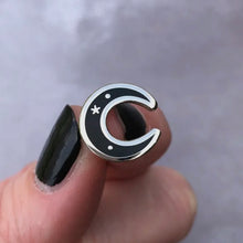 Load image into Gallery viewer, Mini Moon Enamel Pin