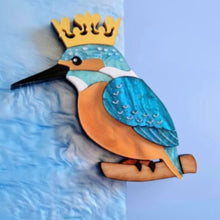 Load image into Gallery viewer, KINGFISHER BROOCH