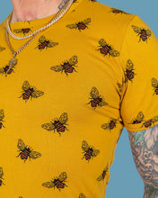 Load image into Gallery viewer, Buzzy Bee Mustard Gold Tee