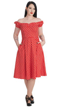 Load image into Gallery viewer, Sweet Spot Red Polka Dress