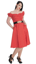 Load image into Gallery viewer, Sweet Spot Red Polka Dress