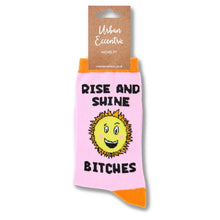 Load image into Gallery viewer, Ladies Rise And Shine Bitches Socks