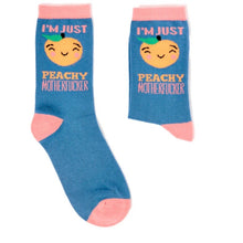 Load image into Gallery viewer, Ladies I’m Just Peachy Motherfucker Socks