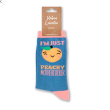 Load image into Gallery viewer, Ladies I’m Just Peachy Motherfucker Socks