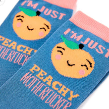 Load image into Gallery viewer, Ladies I’m Just Peachy Motherfucker Socks