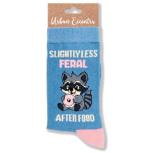 Load image into Gallery viewer, Ladies Slightly Less Feral After Food Socks
