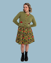 Load image into Gallery viewer, Run &amp; Fly x Katie Abey Mushroom Bois V-Neck Cropped Cardigan