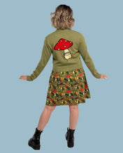 Load image into Gallery viewer, Run &amp; Fly x Katie Abey Mushroom Bois V-Neck Cropped Cardigan