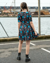 Load image into Gallery viewer, Rebel Romance Floral Jellyfish Fit &amp; Flare Skater Stretch Dress