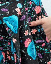 Load image into Gallery viewer, Rebel Romance Floral Jellyfish Fit &amp; Flare Skater Stretch Dress