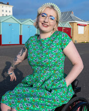 Load image into Gallery viewer, Pigeon Stars Stretch Belted Tea Dress with Pockets