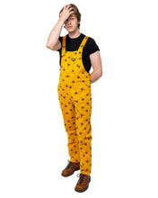Load image into Gallery viewer, Bees Knees Dungabees Gold Stretch Twill Dungarees