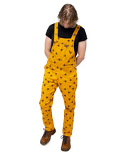 Load image into Gallery viewer, Bees Knees Dungabees Gold Stretch Twill Dungarees