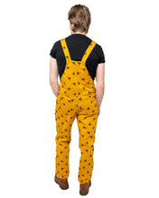 Load image into Gallery viewer, Bees Knees Dungabees Gold Stretch Twill Dungarees
