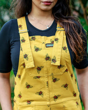 Load image into Gallery viewer, Bees Knees Dungabees Gold Stretch Twill Dungarees