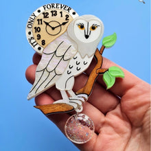 Load image into Gallery viewer, Labyrinth It’s Only Forever Owl Brooch