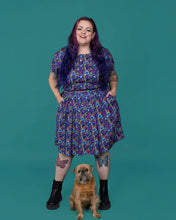 Load image into Gallery viewer, 90's Arcade Stretch Belted Tea Dress with Pockets