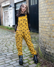 Load image into Gallery viewer, Gold Bee Corduroy DungaBee Dungarees