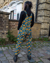 Load image into Gallery viewer, Cats and Mice Stretch Twill Dungarees