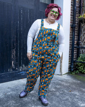 Load image into Gallery viewer, Cats and Mice Stretch Twill Dungarees