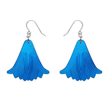 Load image into Gallery viewer, Erstwilder Lotus Mirror Drop Earrings Blue