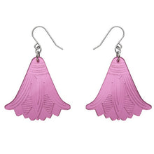 Load image into Gallery viewer, Erstwilder Lotus Mirror Drop Earrings Pink