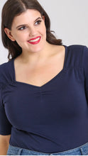 Load image into Gallery viewer, Phillipa Top Navy