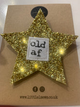 Load image into Gallery viewer, Glitter Star Birthday Badge