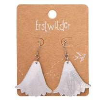 Load image into Gallery viewer, Erstwilder Lotus Mirror Drop Earrings Silver