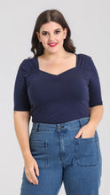 Load image into Gallery viewer, Phillipa Top Navy
