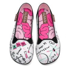 Load image into Gallery viewer, Chocolaticas Nerdy Womens Slip Ons