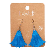 Load image into Gallery viewer, Erstwilder Lotus Mirror Drop Earrings Blue