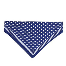 Load image into Gallery viewer, Dog Bandana Large Blue Polka Dot
